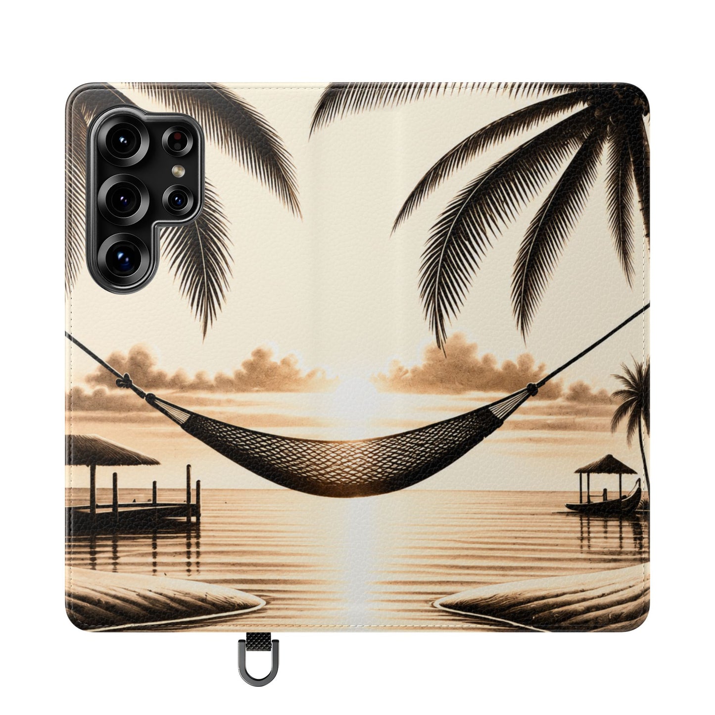 Island Serenity™ Faux Leather Flip Wallet Case for Samsung Galaxy