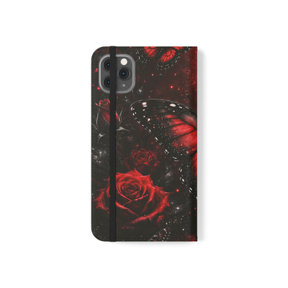 Étui portefeuille à rabat Crimson Metamorphosis™ pour iPhone