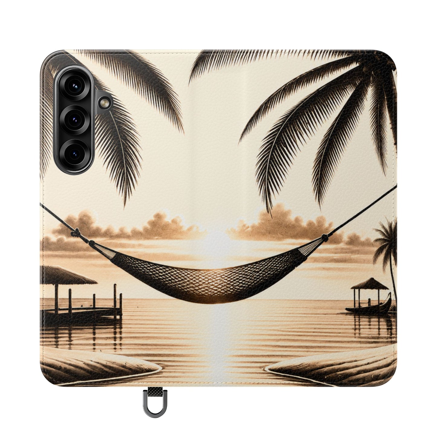 Island Serenity™ Faux Leather Flip Wallet Case for Samsung Galaxy