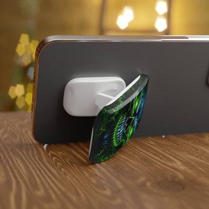 NecroVolt™ Phone Click-On Grip | Skull Phone Grip & Kickstand