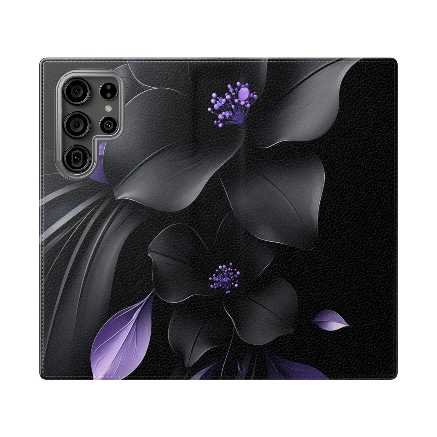 Midnight Lavender™ Flip Case for Samsung Galaxy | Premium Vegan Leather Wallet Case