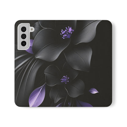 Midnight Lavender™ Flip Case for Samsung Galaxy | Premium Vegan Leather Wallet Case