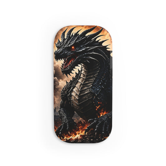 Ashen Dominion™ Phone Click-On Grip | Universal Phone Holder & Kickstand