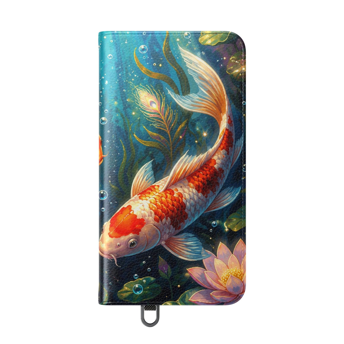 Koi Serenity™ Premium Leather Flip Wallet Case for Samsung Galaxy