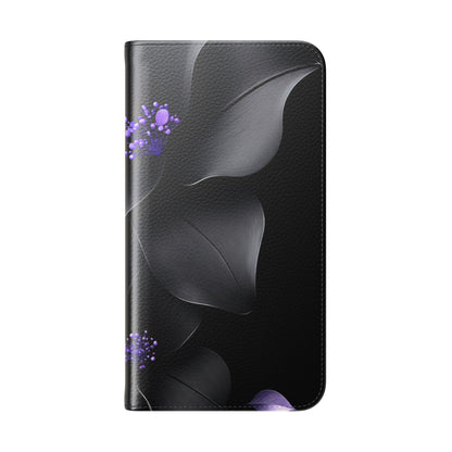 Midnight Lavender™ Flip Case for iPhone | Premium Vegan Leather Wallet Case