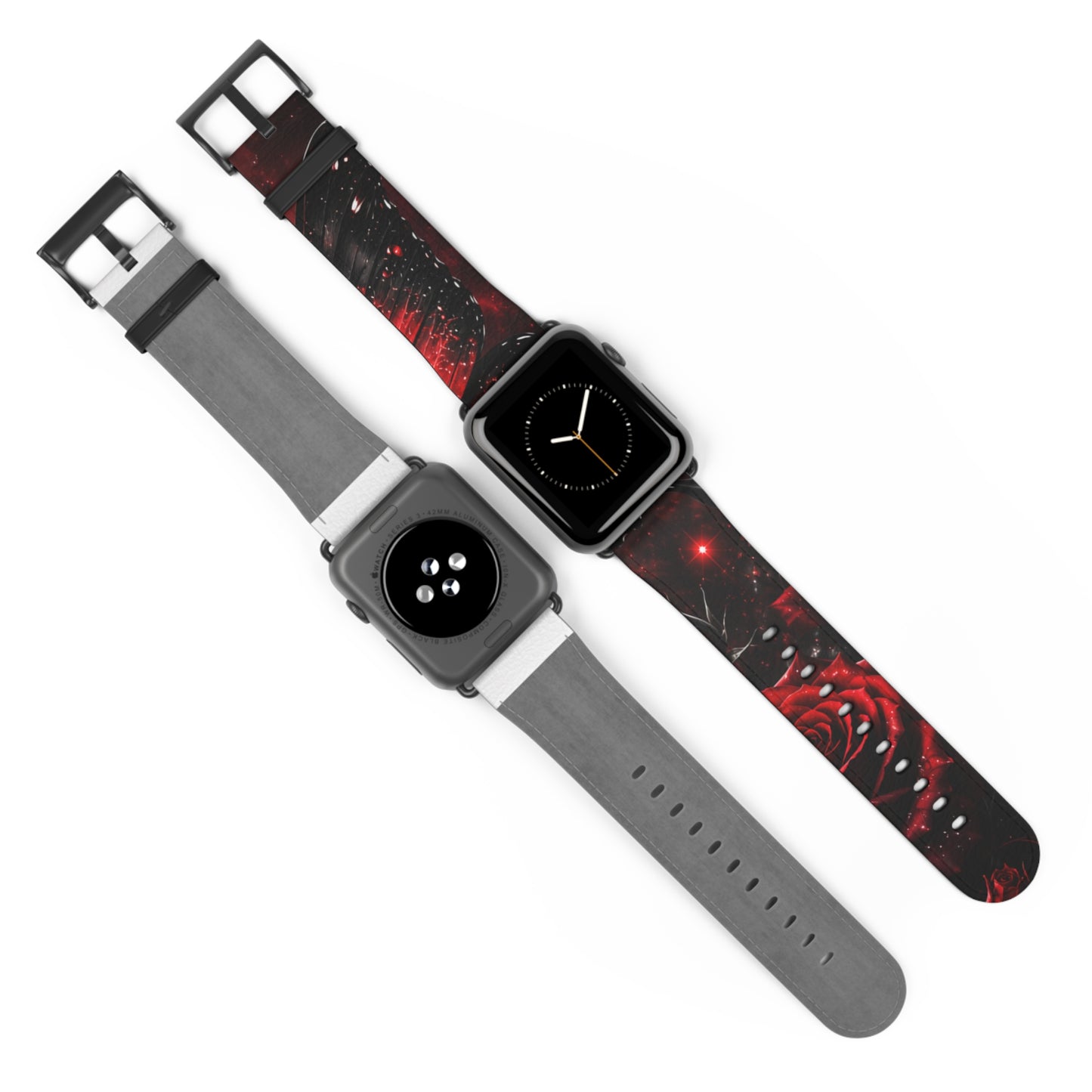 Crimson Metamorphosis™ Apple Watch Band | Premium Faux Leather Strap