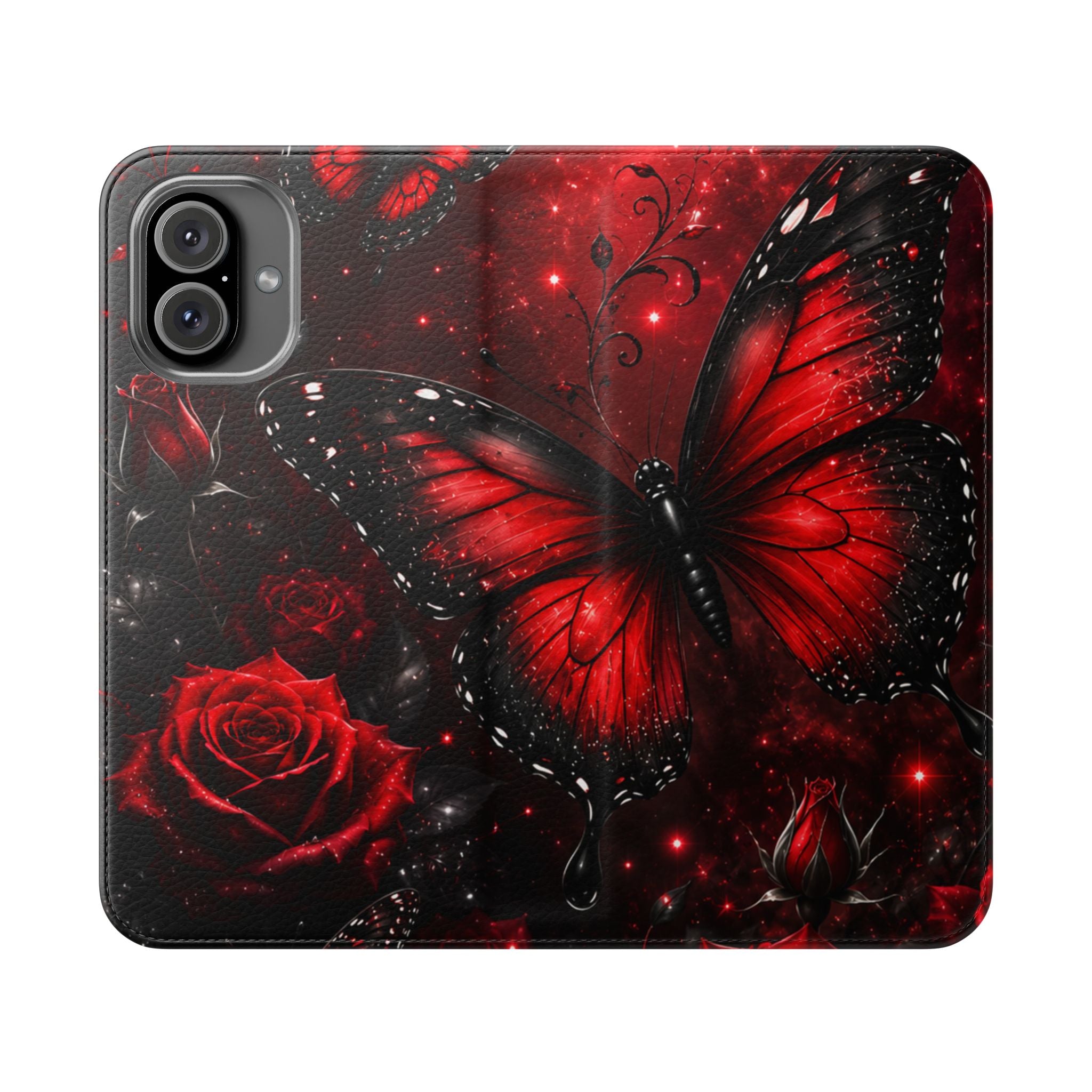 Crimson Metamorphosis™ Flip Wallet Case for iPhone