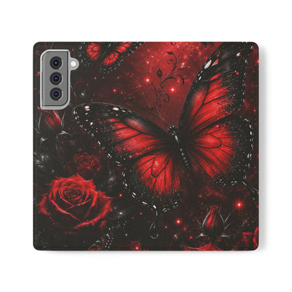 Étui portefeuille à rabat Crimson Metamorphosis™ pour Samsung Galaxy
