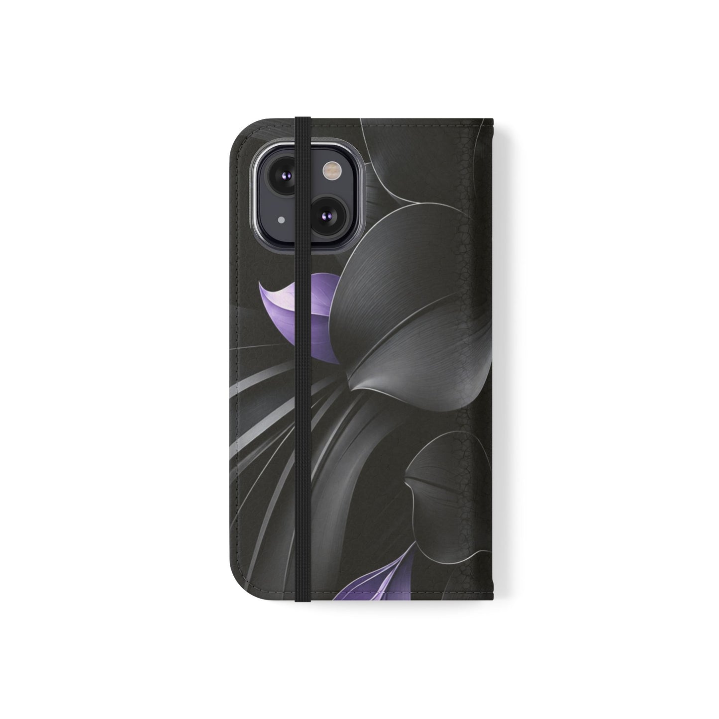 Midnight Lavender™ Flip Case for iPhone | Premium Vegan Leather Wallet Case