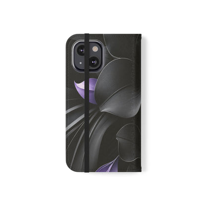 Midnight Lavender™ Flip Case for iPhone | Premium Vegan Leather Wallet Case