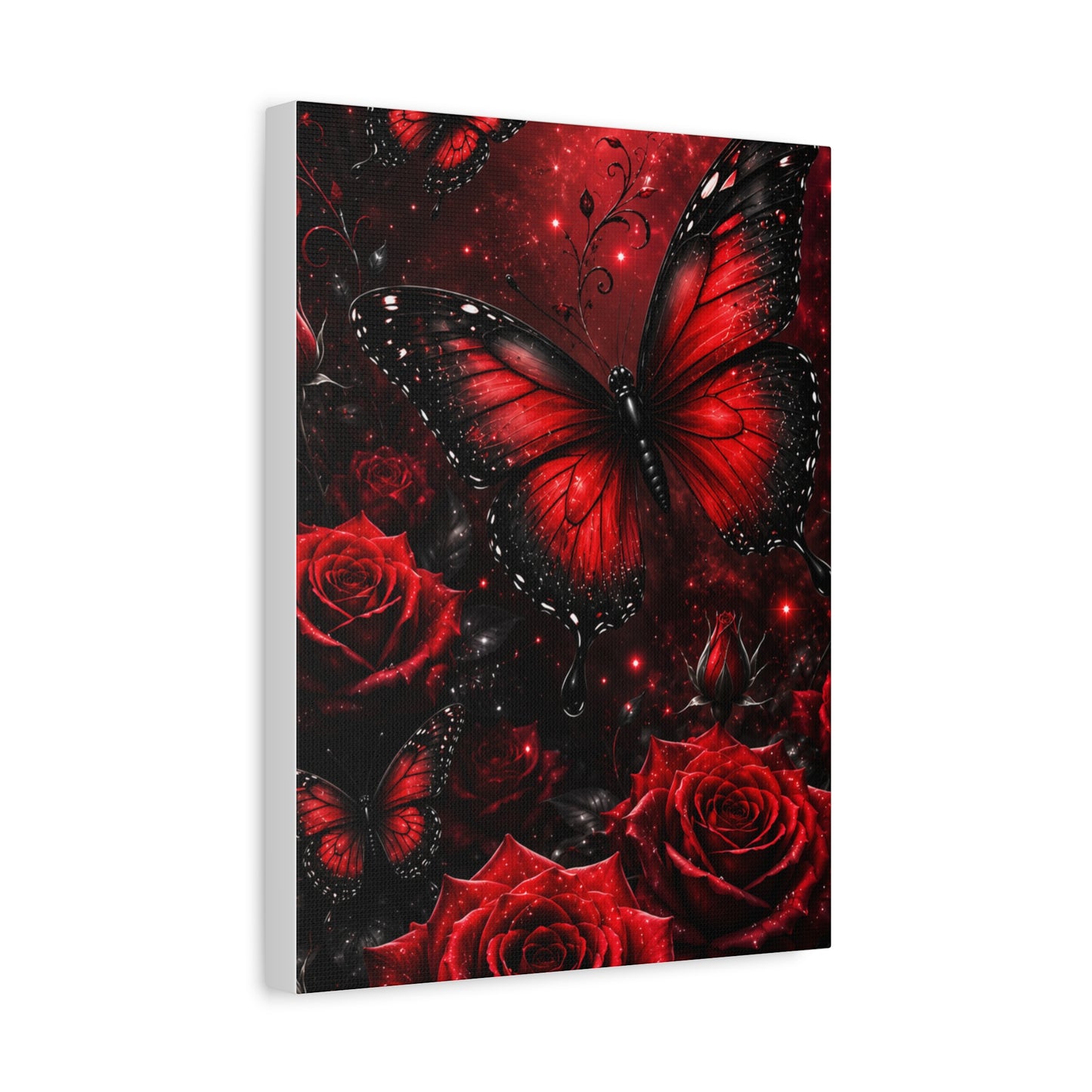 Crimson Metamorphosis™ Matte Stretched Canvas Wall Art (1.25")