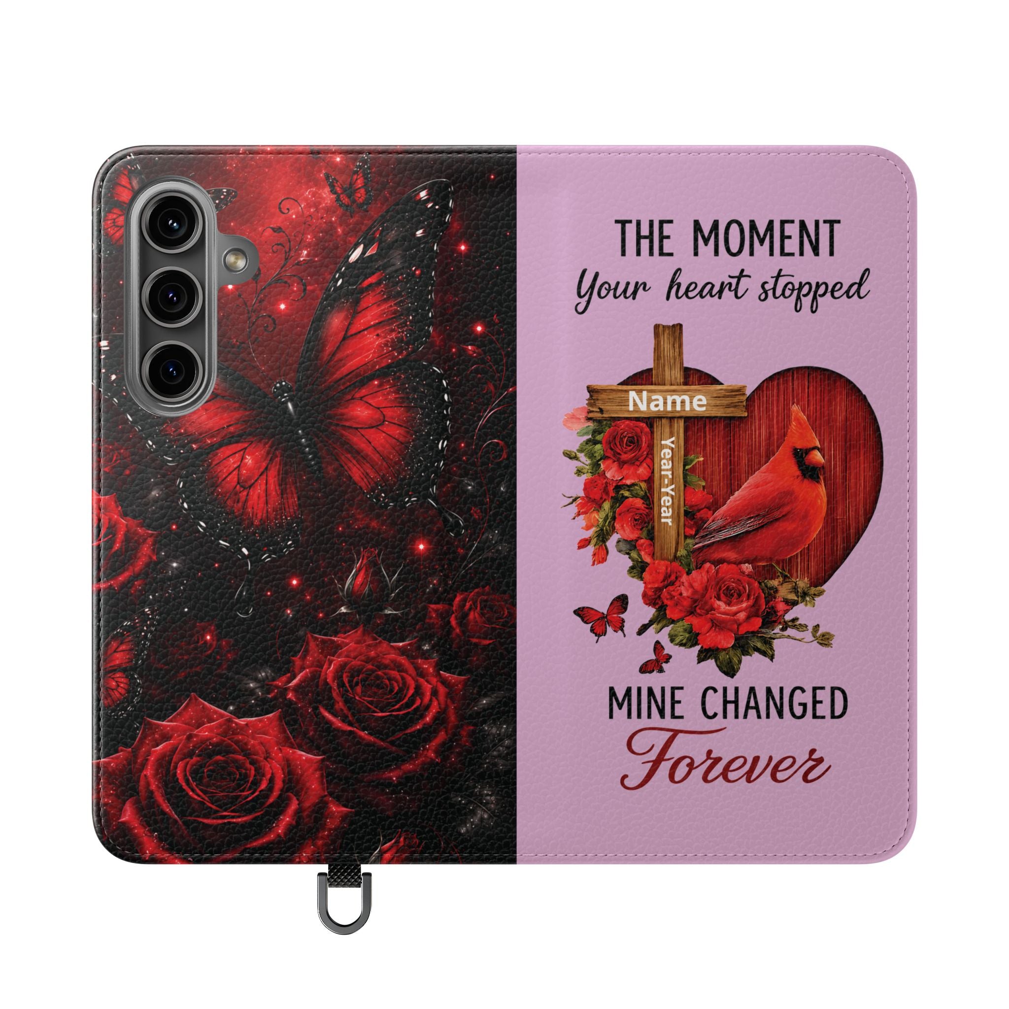 Cardinal's Promise™ Personalized Memorial Flip Wallet Case for Samsung Galaxy S Series