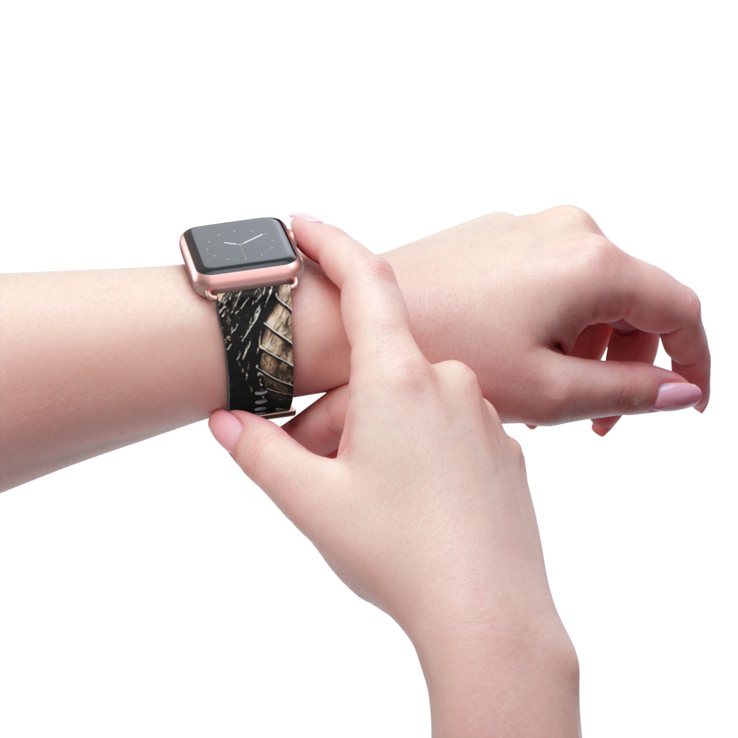 Ashen Dominion™ Apple Watch Band | Dragon Faux Leather Watch Strap