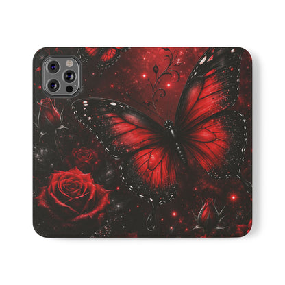 Étui portefeuille à rabat Crimson Metamorphosis™ pour iPhone