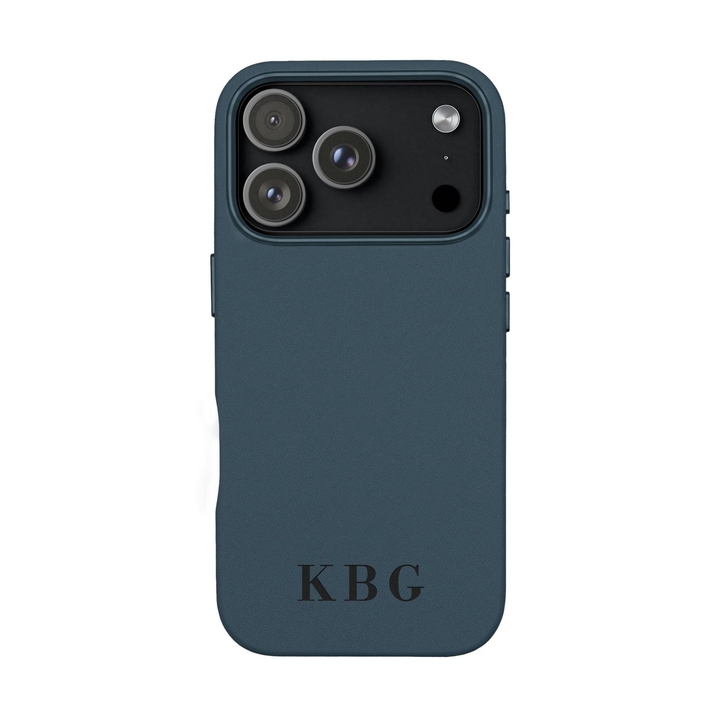Étui de téléphone en cuir PU gravé sur mesure | Monogramme personnalisé