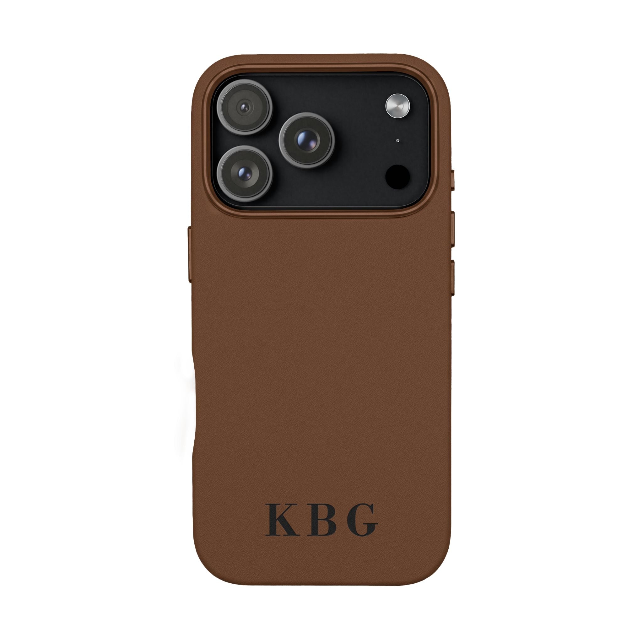 Custom Engraved PU Leather Phone Case | Personalized Monogram