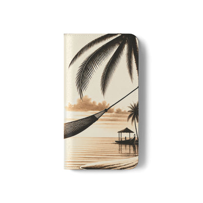 Island Serenity™ Faux Leather Flip Wallet Case for Samsung Galaxy