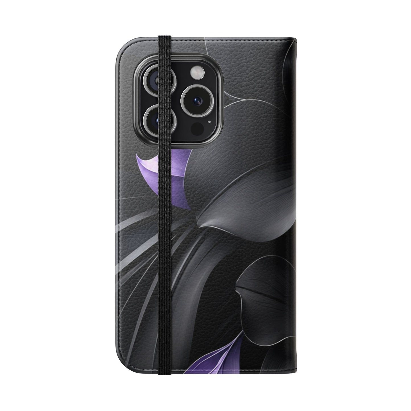 Midnight Lavender™ Flip Case for iPhone | Premium Vegan Leather Wallet Case