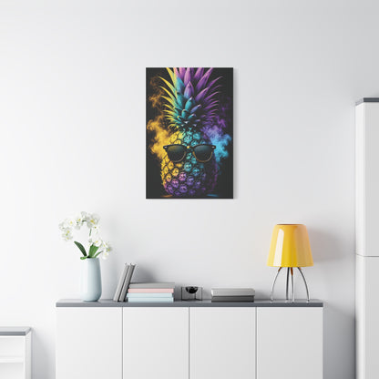 Smokin' Pineapple™ Matte Stretched Canvas Wall Art (1.25")