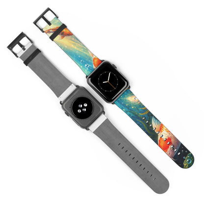 Koi Serenity™ Premium Faux Leather Apple Watch Band