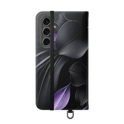 Midnight Lavender™ Flip Case for Samsung Galaxy | Premium Vegan Leather Wallet Case