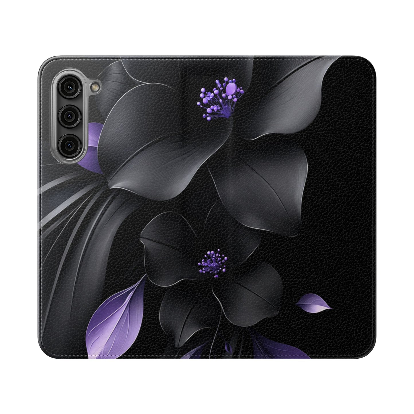 Midnight Lavender™ Flip Case for Samsung Galaxy | Premium Vegan Leather Wallet Case