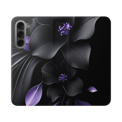 Midnight Lavender™ Flip Case for Samsung Galaxy | Premium Vegan Leather Wallet Case