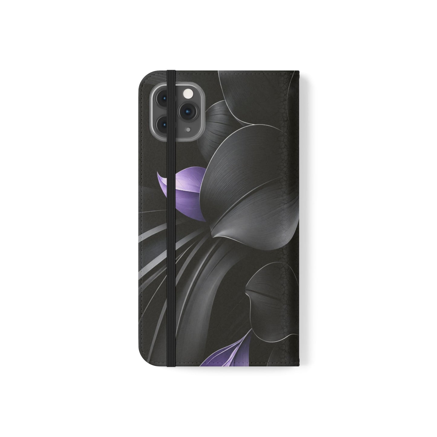 Midnight Lavender™ Flip Case for iPhone | Premium Vegan Leather Wallet Case