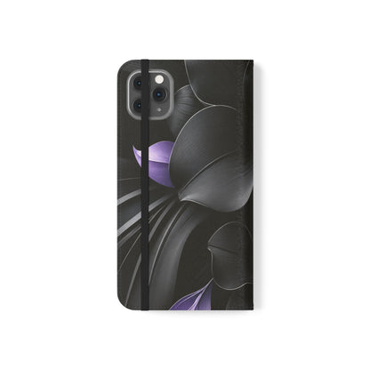 Midnight Lavender™ Flip Case for iPhone | Premium Vegan Leather Wallet Case