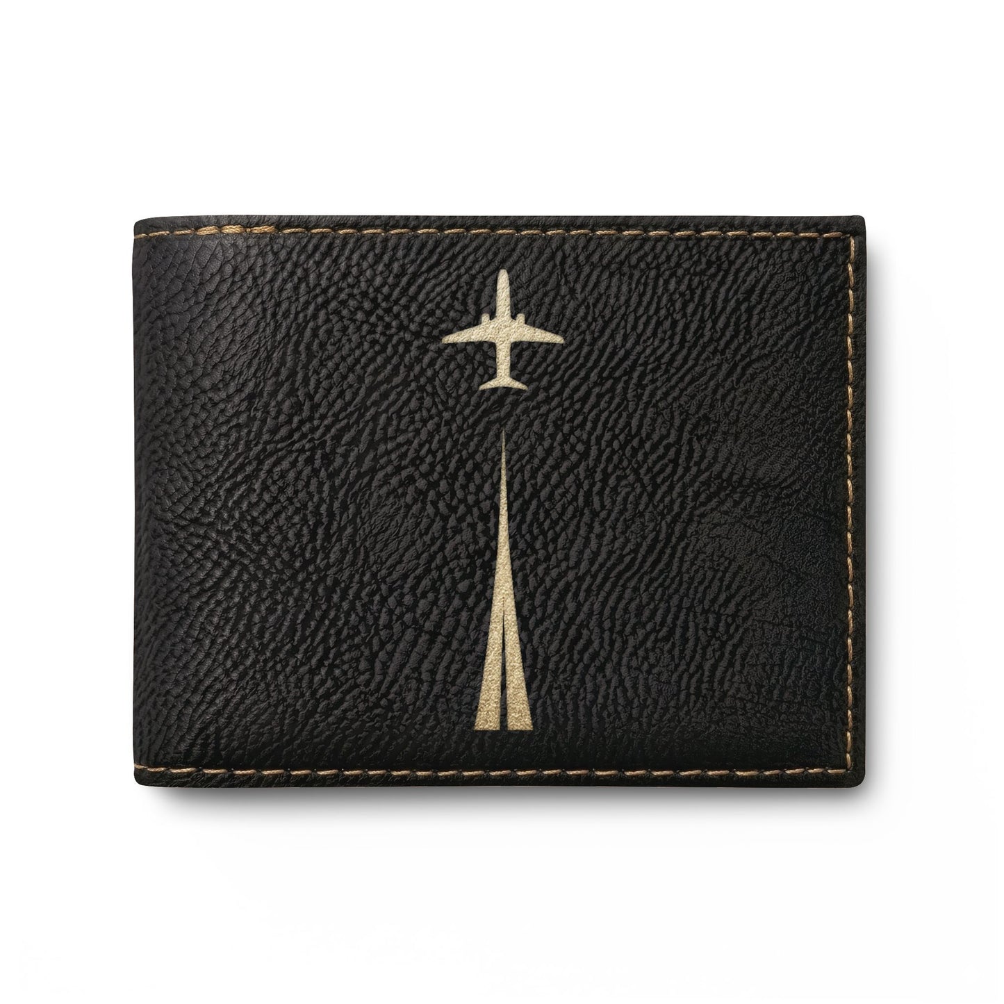 Personalized Take Off™ RFID Bi-Fold Wallet with Flip-Up ID Holder | Custom Engraved Travel Wallet