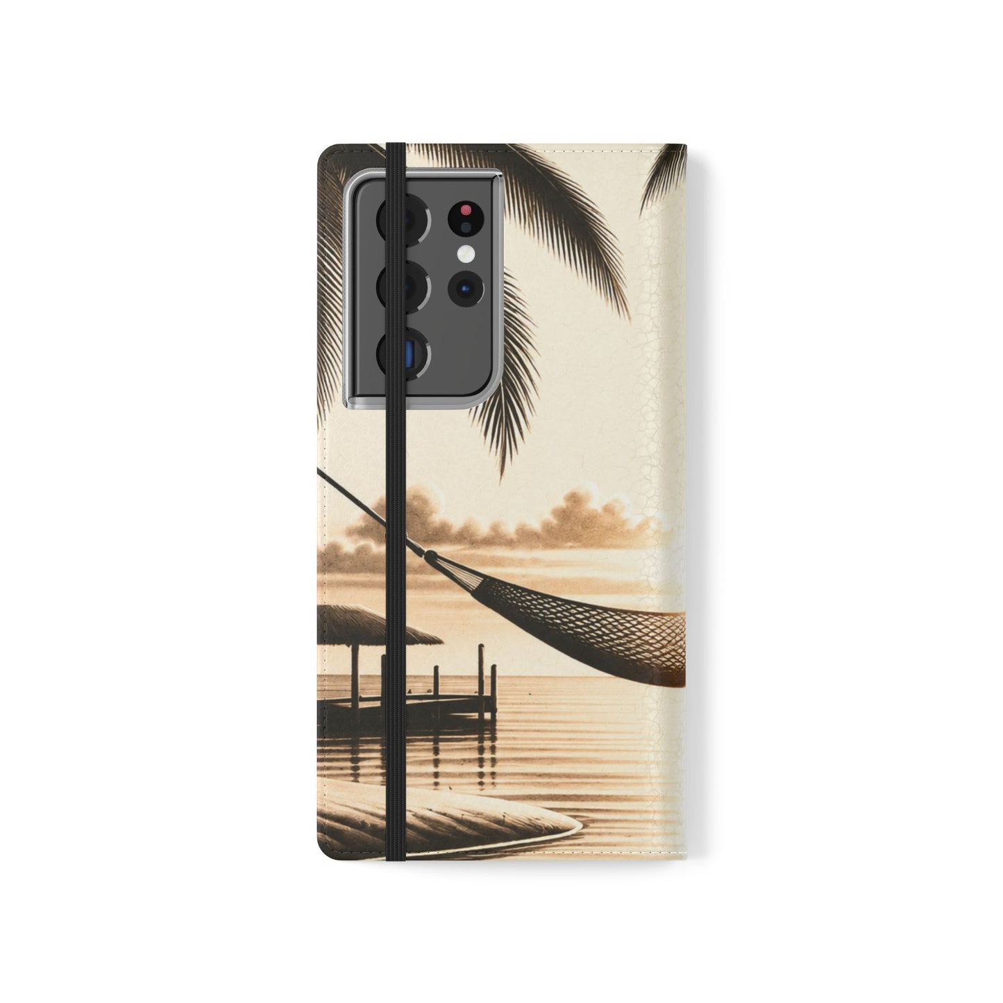 Island Serenity™ Faux Leather Flip Wallet Case for Samsung Galaxy