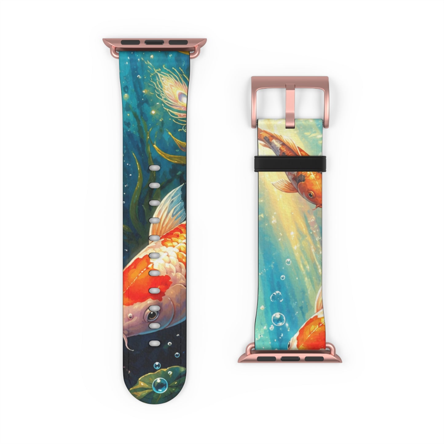 Koi Serenity™ Premium Faux Leather Apple Watch Band