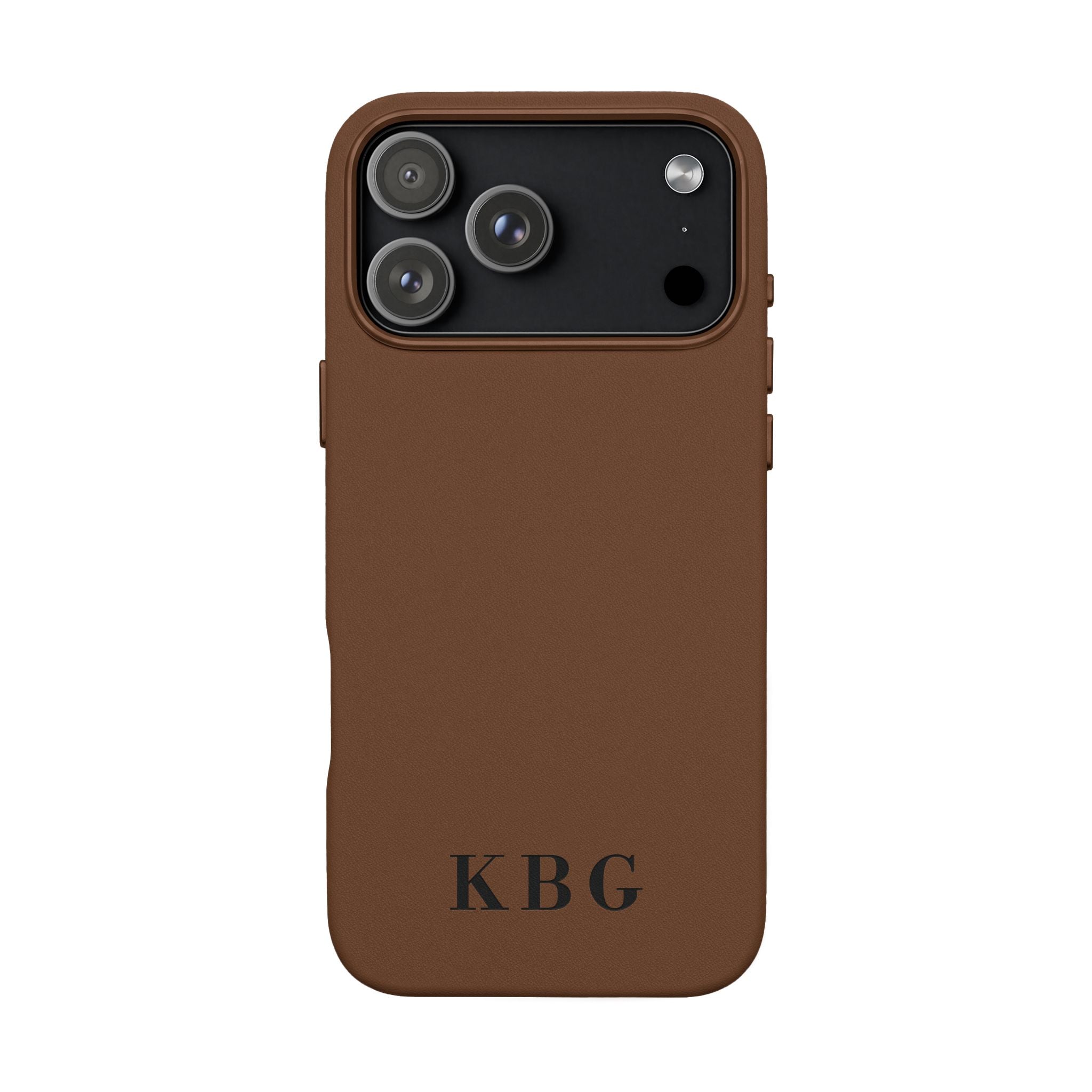 Custom Engraved PU Leather Phone Case | Personalized Monogram