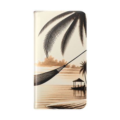 Island Serenity™ Faux Leather Flip Wallet Case for Samsung Galaxy