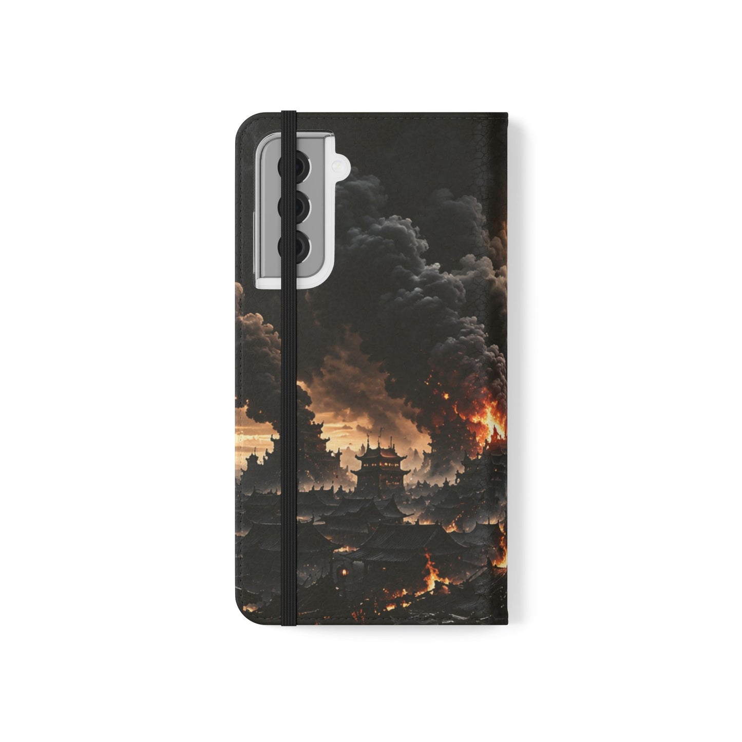 Ashen Dominion™ Flip Case for Samsung Galaxy | Premium Vegan Leather Wallet Case