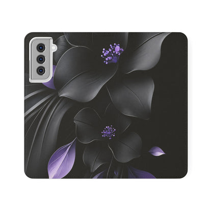 Midnight Lavender™ Flip Case for Samsung Galaxy | Premium Vegan Leather Wallet Case