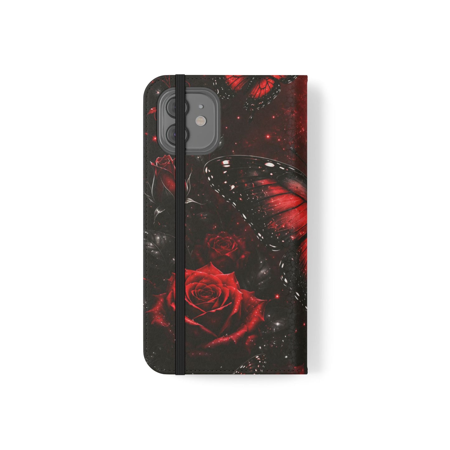 Étui portefeuille à rabat Crimson Metamorphosis™ pour iPhone