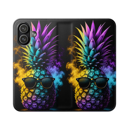 Smokin' Pineapple™ Flip Wallet Case for iPhone