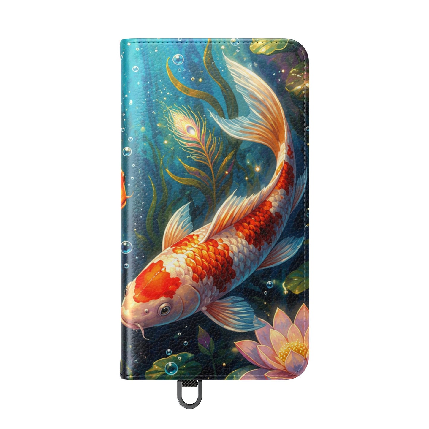 Koi Serenity™ Premium Leather Flip Wallet Case for Samsung Galaxy