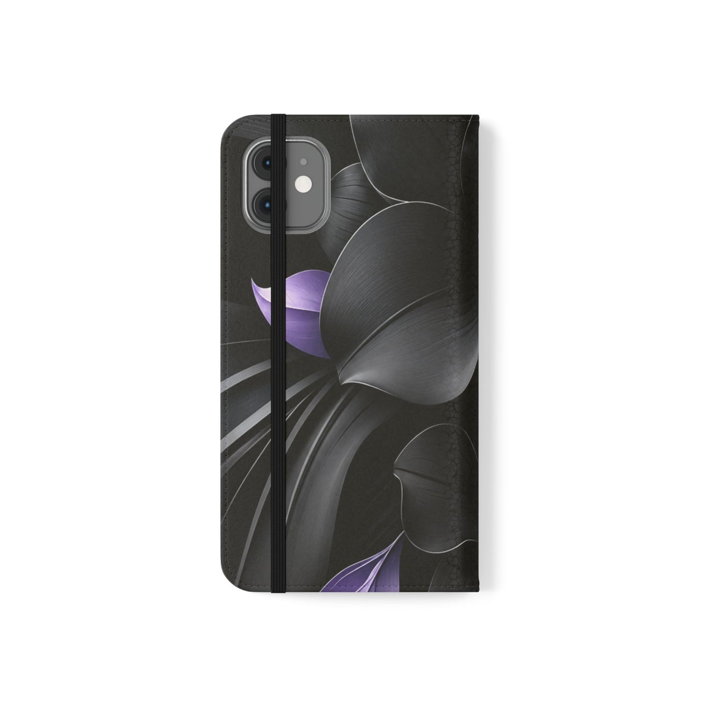 Midnight Lavender™ Flip Case for iPhone | Premium Vegan Leather Wallet Case