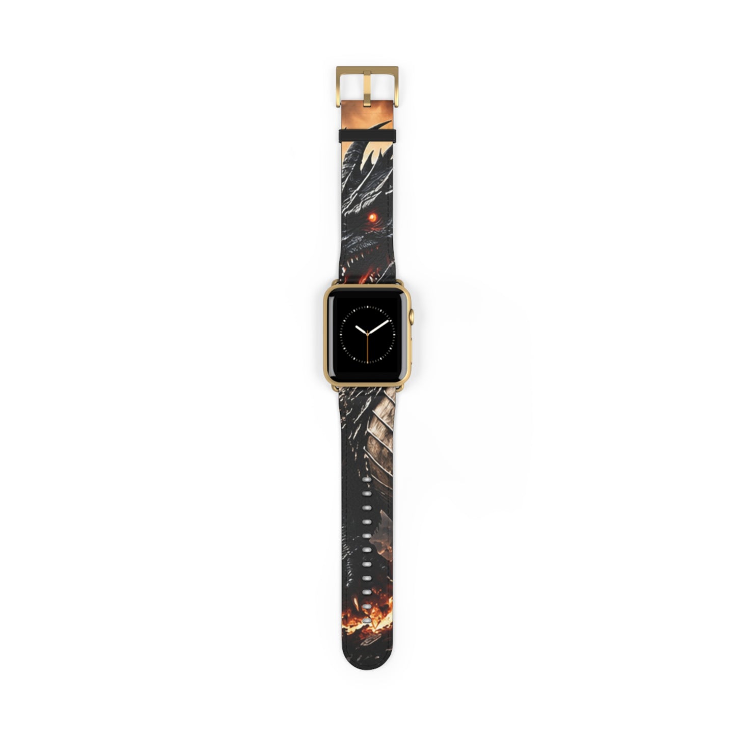 Ashen Dominion™ Apple Watch Band | Dragon Faux Leather Watch Strap