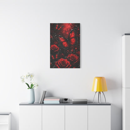 Crimson Metamorphosis™ Matte Stretched Canvas Wall Art (1.25")