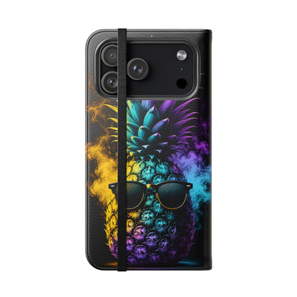 Smokin' Pineapple™ Flip Wallet Case for iPhone