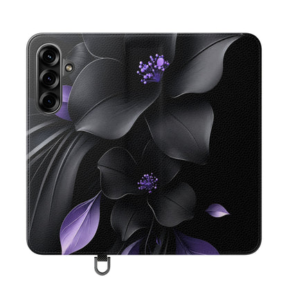 Midnight Lavender™ Flip Case for Samsung Galaxy | Premium Vegan Leather Wallet Case