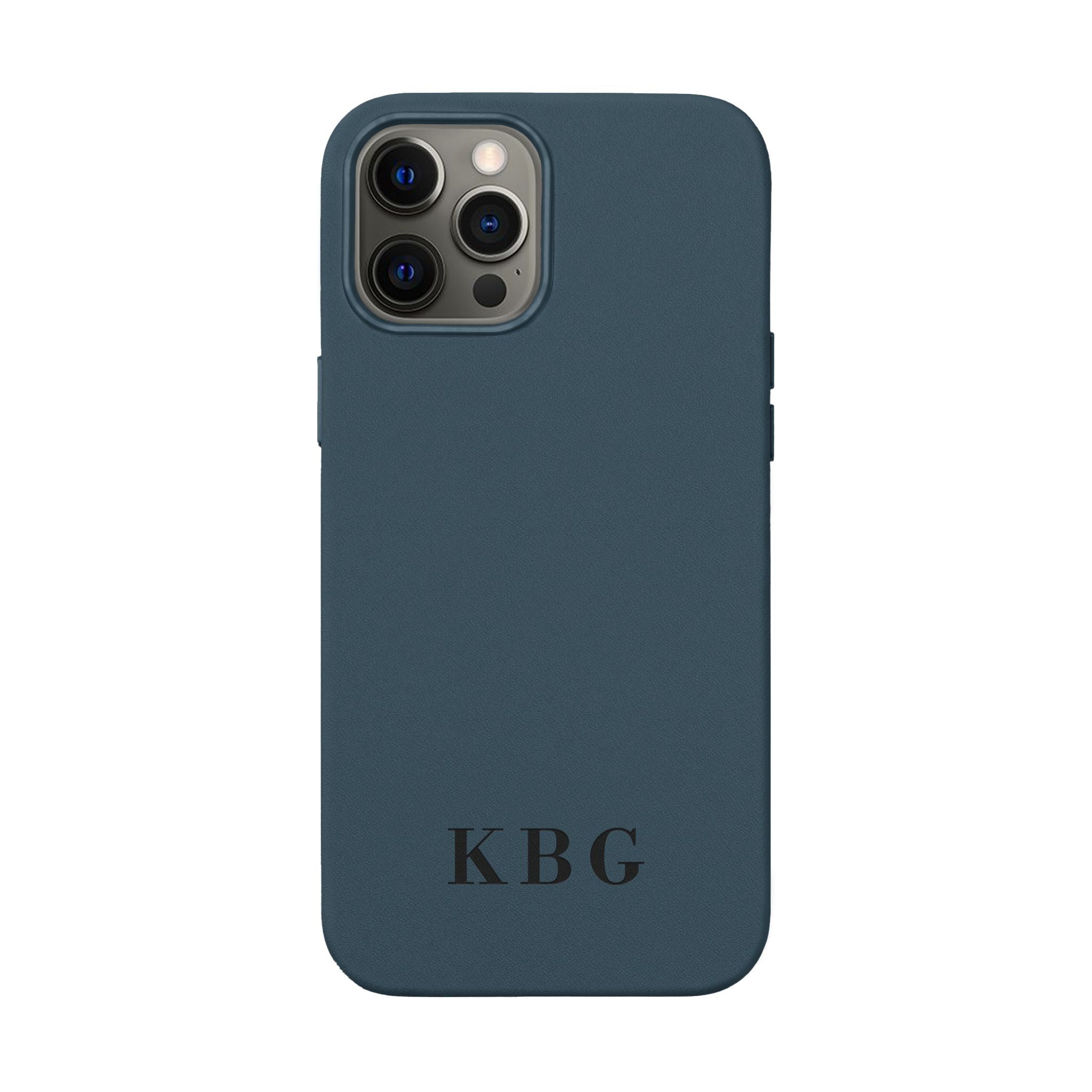 Custom Engraved PU Leather Phone Case | Personalized Monogram