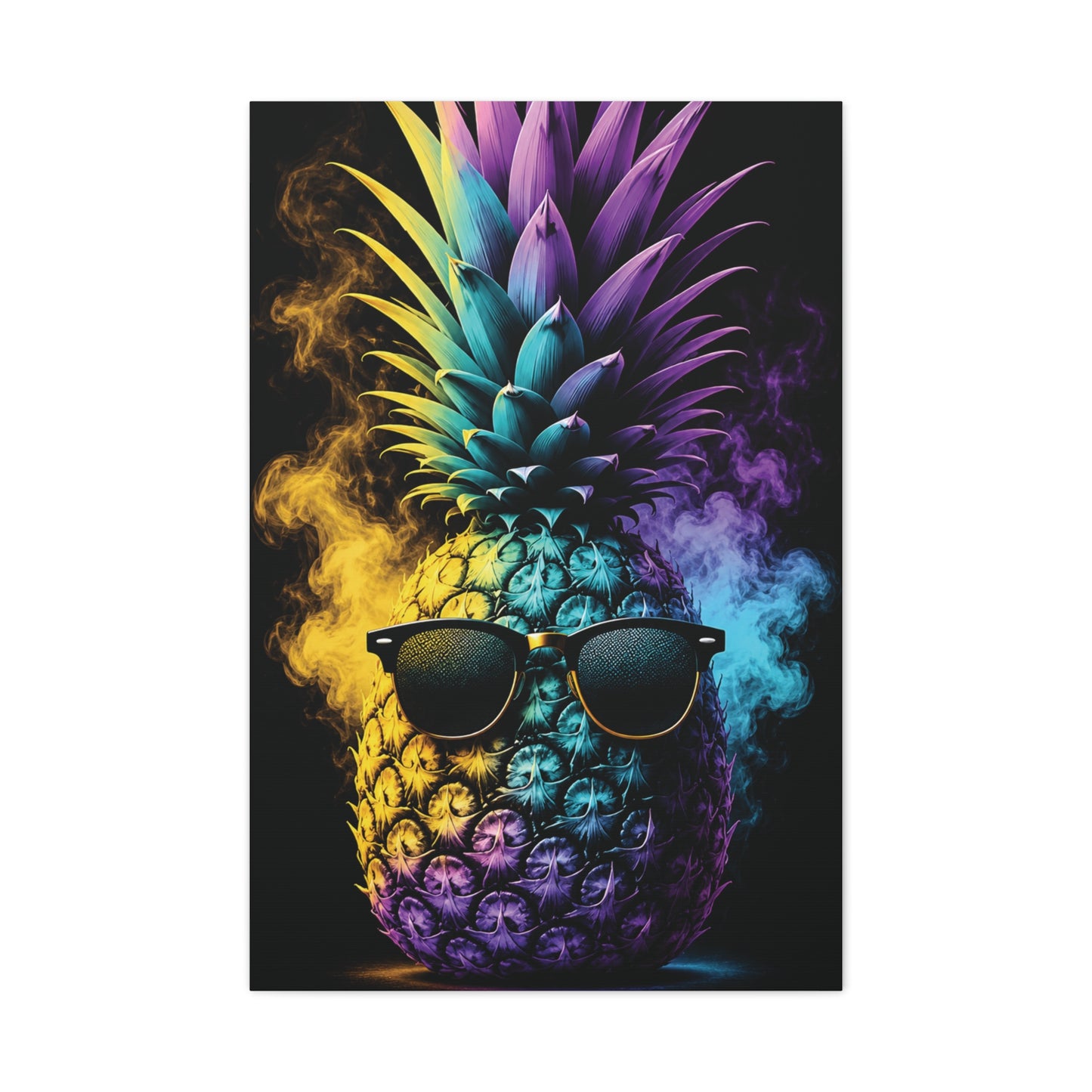 Smokin' Pineapple™ Matte Stretched Canvas Wall Art (1.25")
