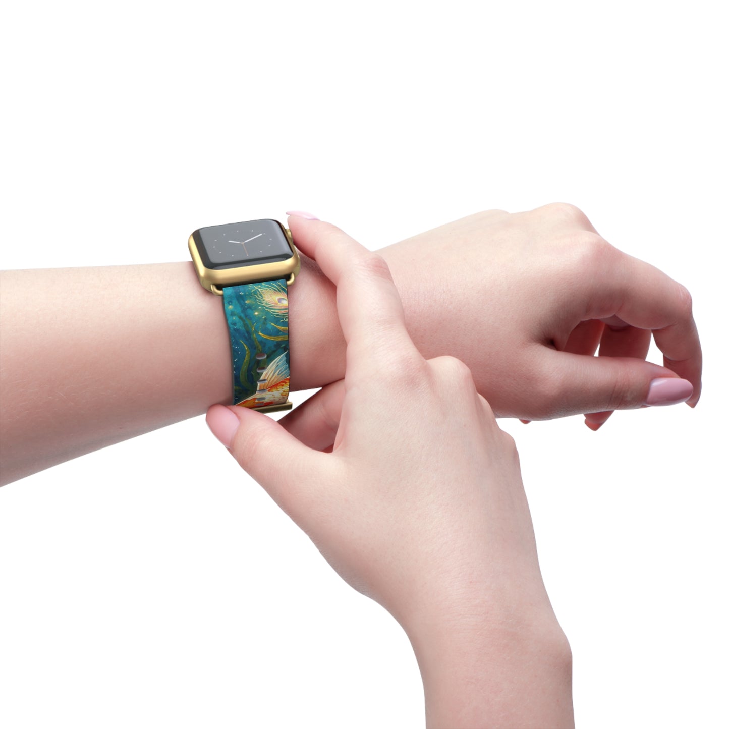 Koi Serenity™ Premium Faux Leather Apple Watch Band