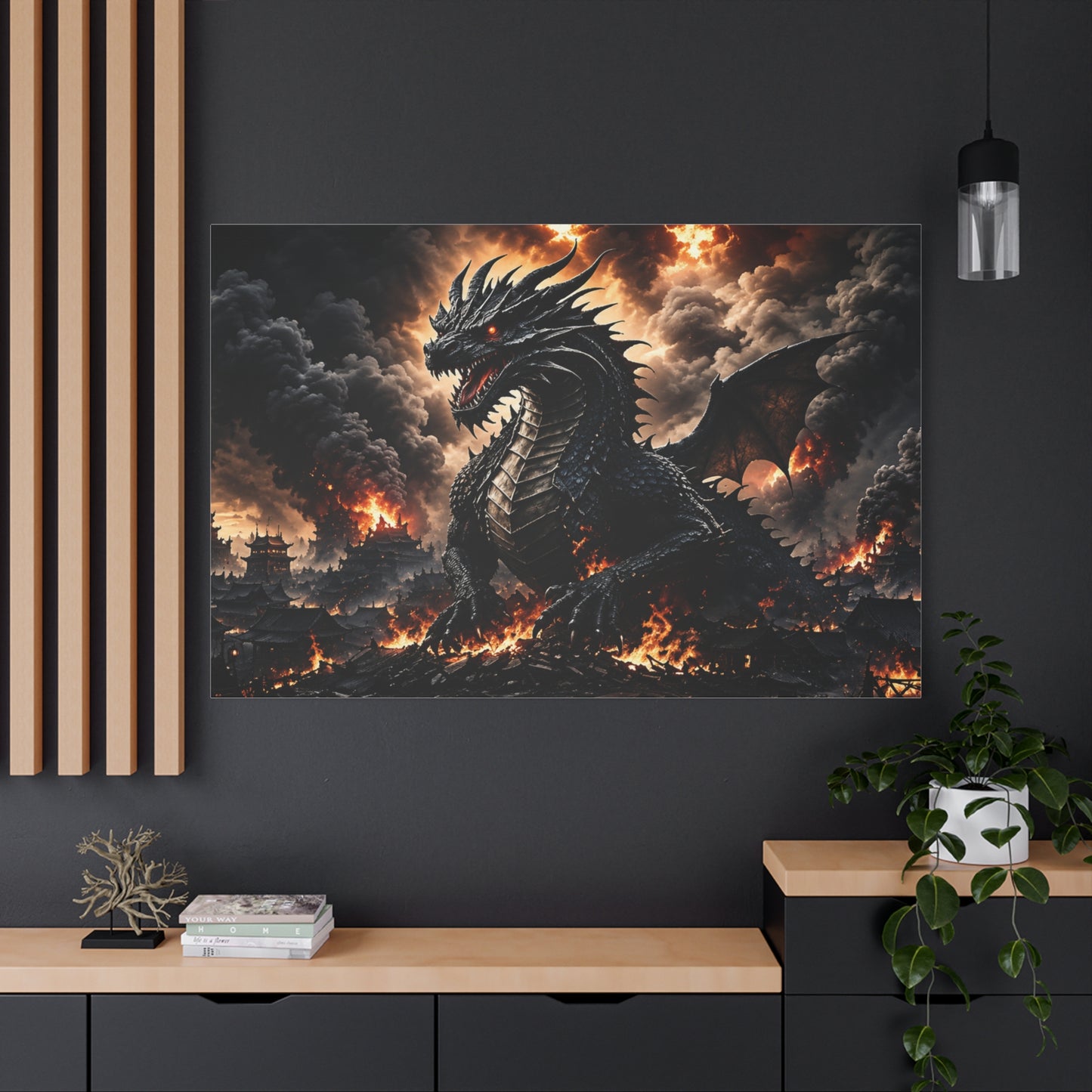 Ashen Dominion™ Matte Stretched Canvas Wall Art (1.25")