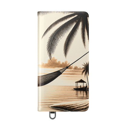 Island Serenity™ Faux Leather Flip Wallet Case for Samsung Galaxy