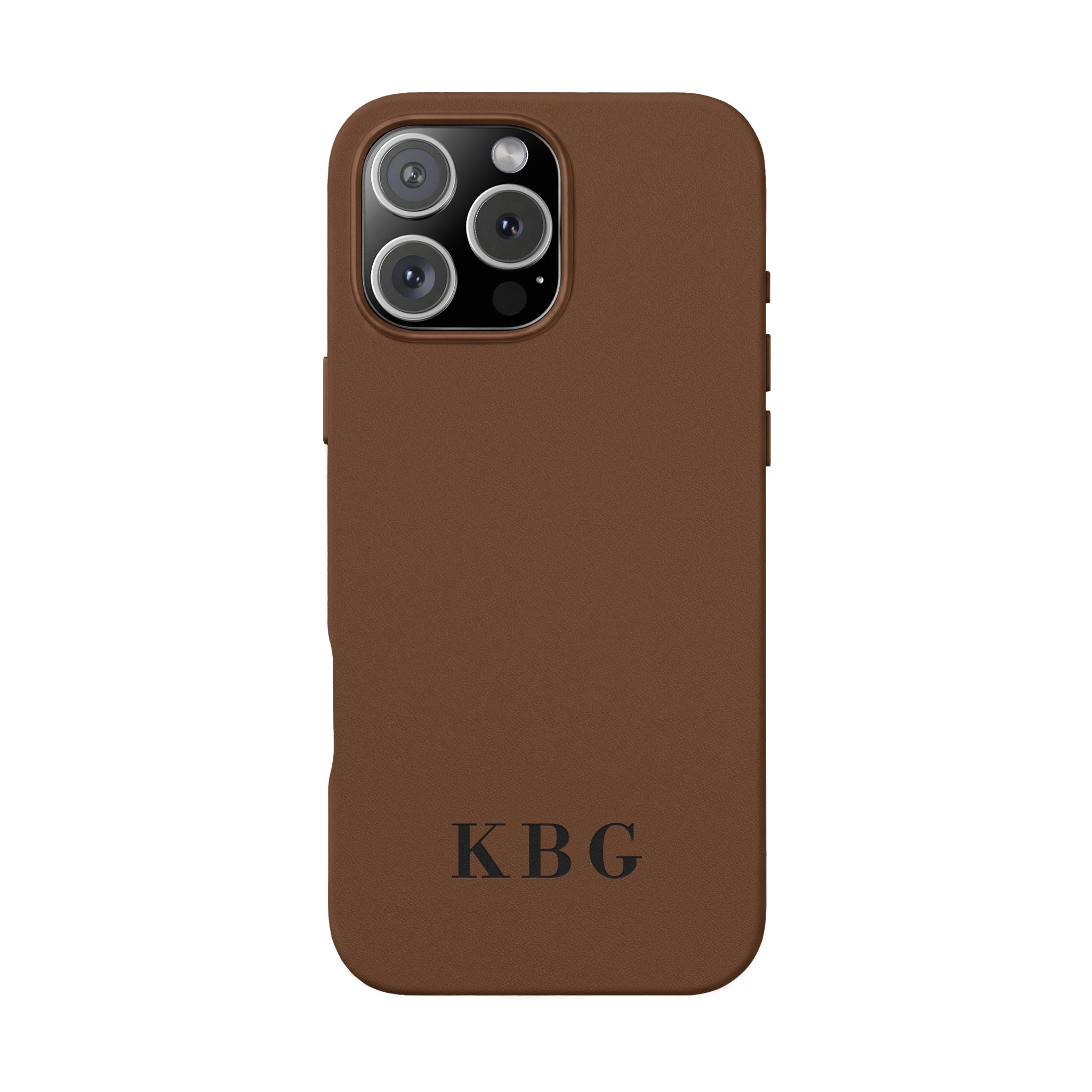 Custom Engraved PU Leather Phone Case | Personalized Monogram